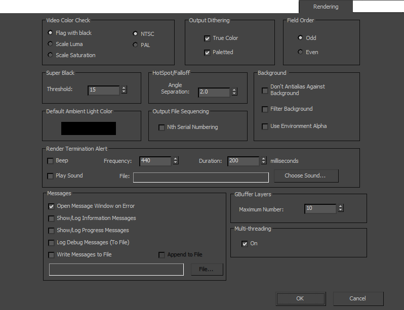 3ds Max 2022 Help, Rendering Preferences