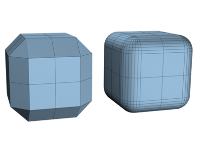 Chamfered cube