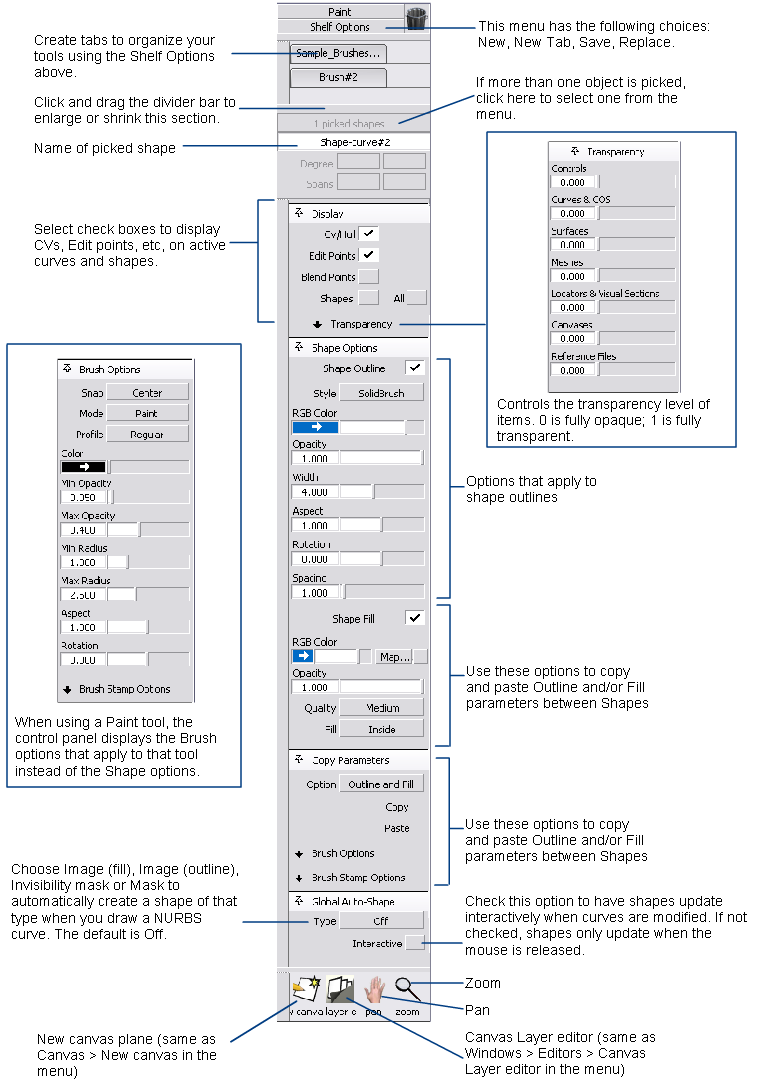 Hiding items on the segmentation canvas