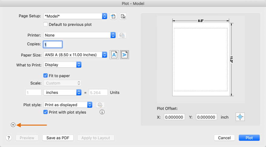 autodesk viewer print actual size