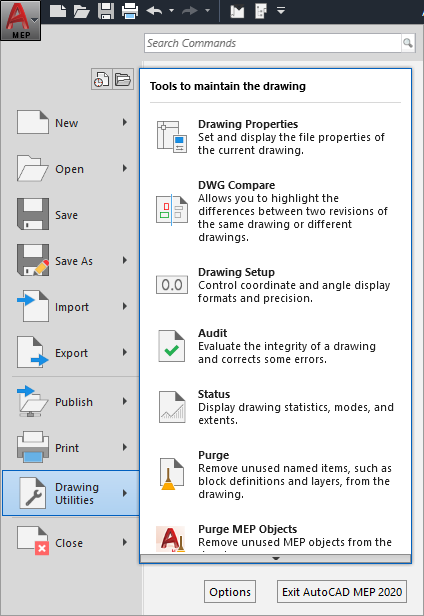 About The AutoCAD MEP 2022 Toolset Drawing Domain