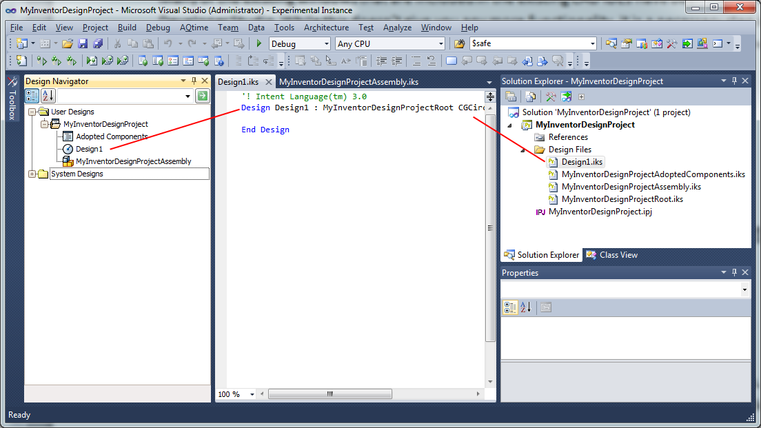 Inventor ETO Help | CAD IDE Elements in Visual Studio | Autodesk