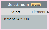 The selection node displays the element ID