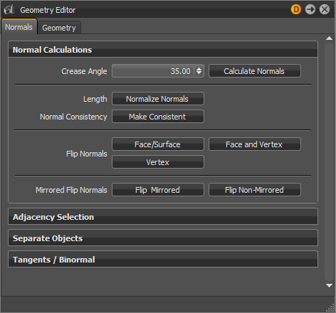 About the Geometry Editor
