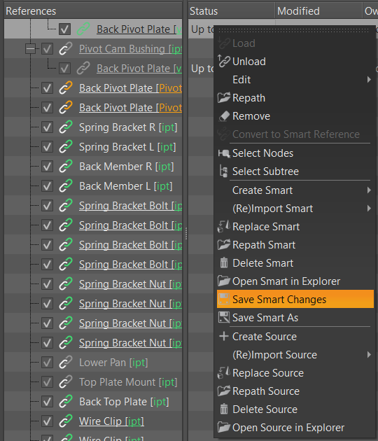 Unsaved smart references