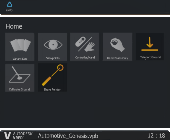 xR Home Menu