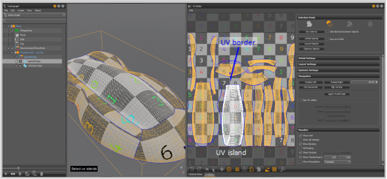 UV Islands and Borders