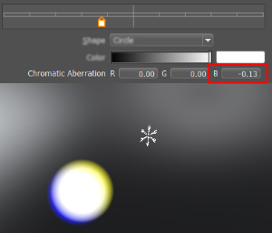 Ghost Line Chromatic Aberration Example