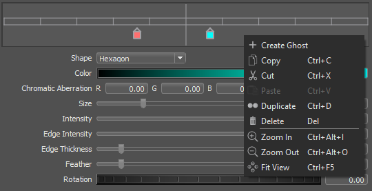 Ghost Line Editor context menu