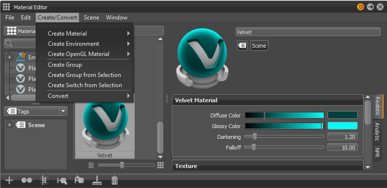 Material Editor