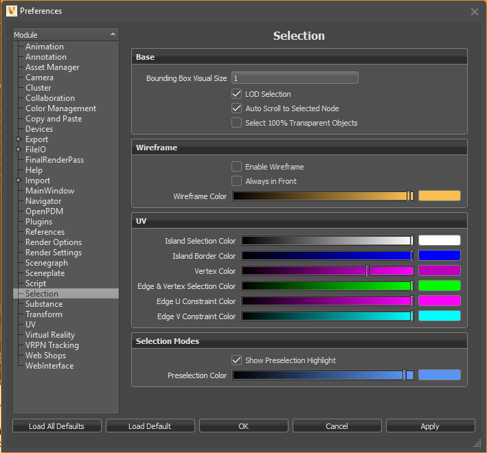 Selection Preferences