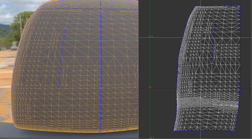 borders between different islands can be sewn