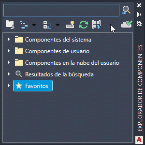Actualización o descarga de componentes en AutoCAD