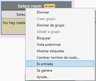 Is Input menu option with its checkmark cleared