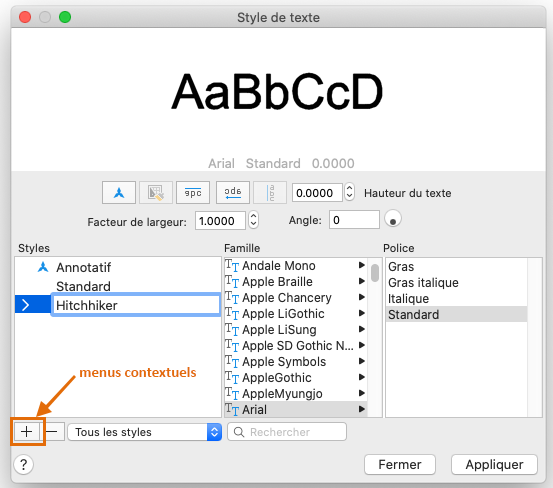 Guide des commandes Mac d'AutoCAD