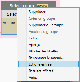 Is Input menu option with its checkmark cleared