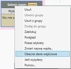 Is Input menu option with its checkmark cleared