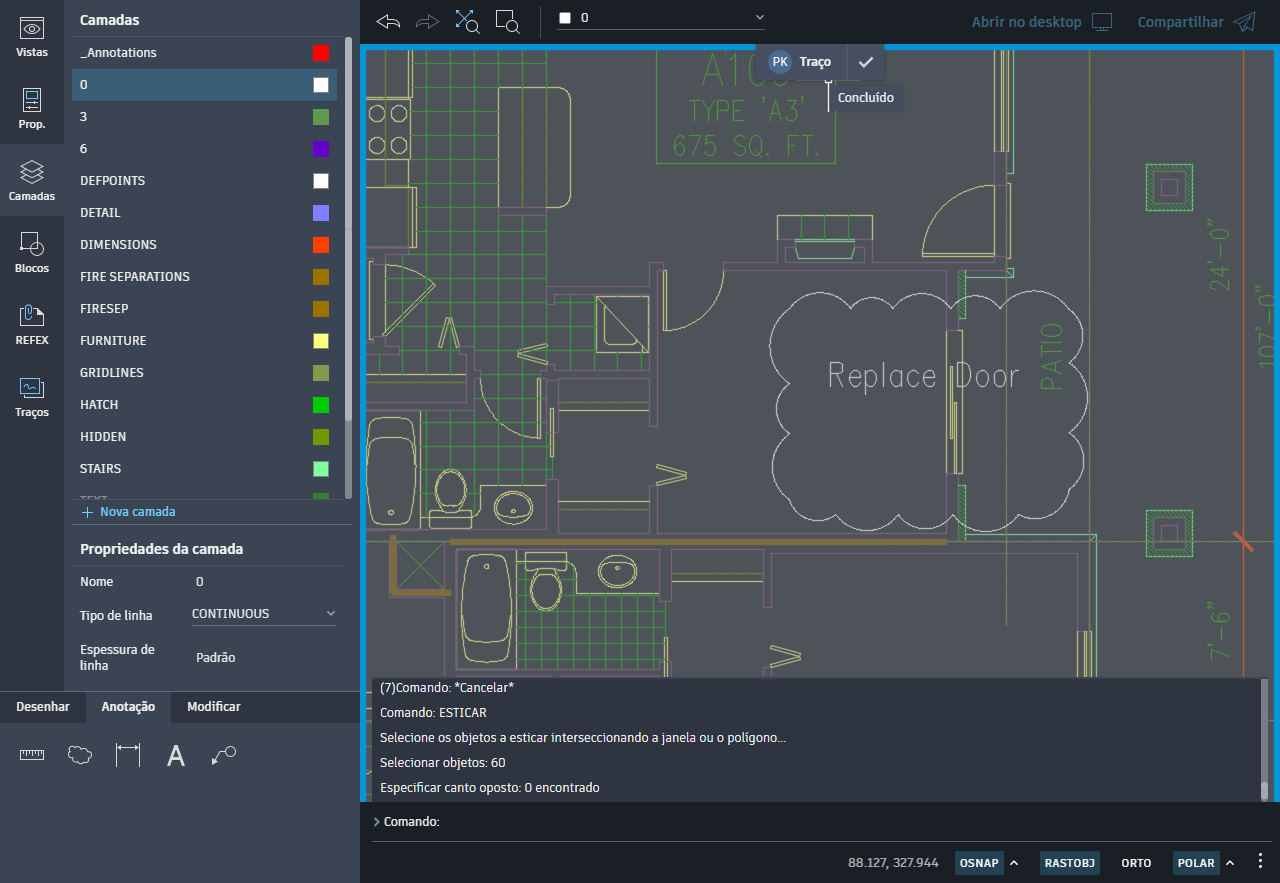 AutoCAD web application Ajuda, Conceitos básicos