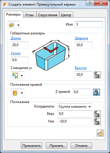 Создание элементов