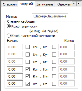 Степени свободы в шарнирах