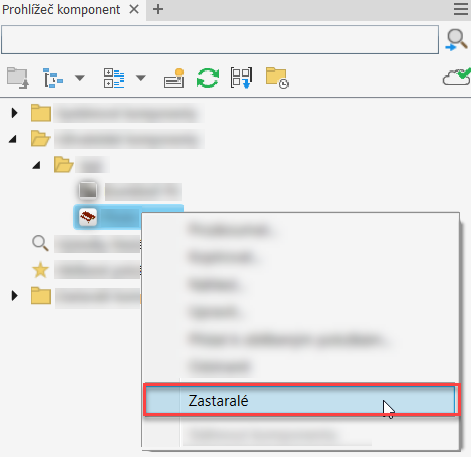 zastaralá komponenta