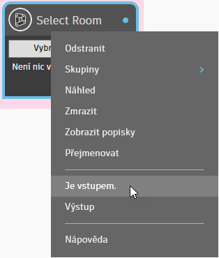 Is Input menu option with its checkmark cleared