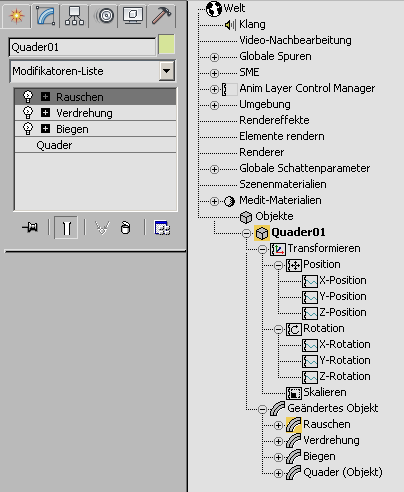 Transformationen, Modifikatoren Und Objektdatenfluss | 3ds Max 2023 ...