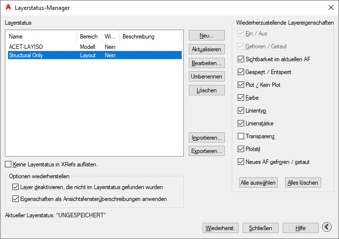 So Erstellen Sie Einen Gespeicherten Layerstatus