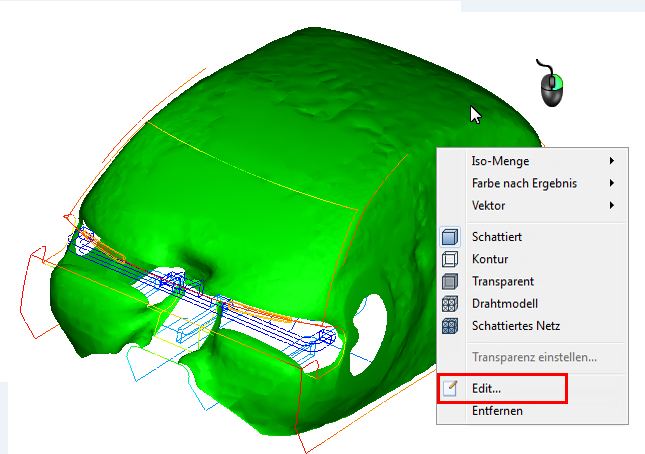 Isofläche bearbeiten