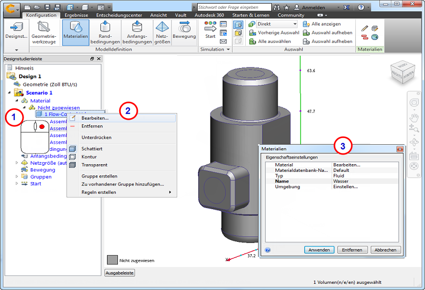 Studienleiste zur PRE-Multifunktionsleiste