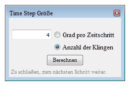 Zeitschrittgröße