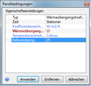 Randbedingungen festlgen