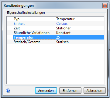 Dialogfeld Randbedingungen
