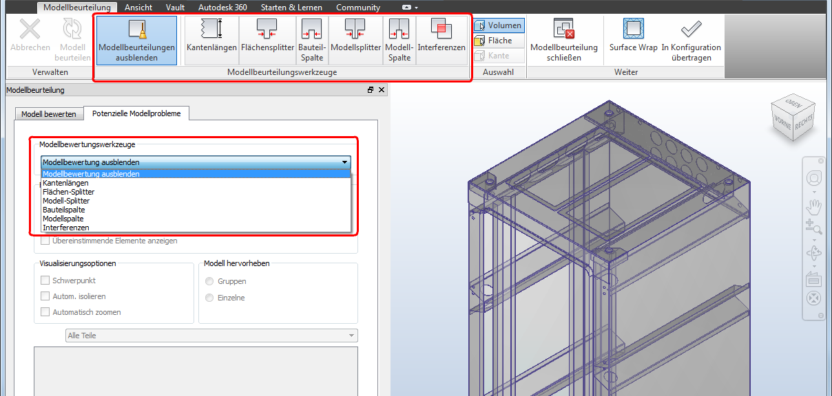 Verwenden der Werkzeuge