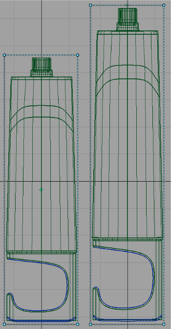 Gel Rig Model Tutorial: using the Lattice Rig to stretch a shower gel bottle