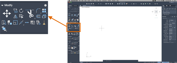 AutoCAD LT for Mac 2023 Help | Modify | Autodesk