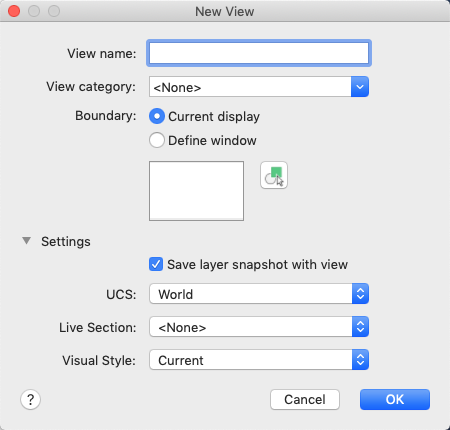 Displaying the Live View Dialog
