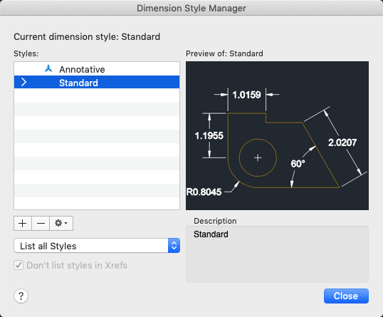 dimension-style-manager