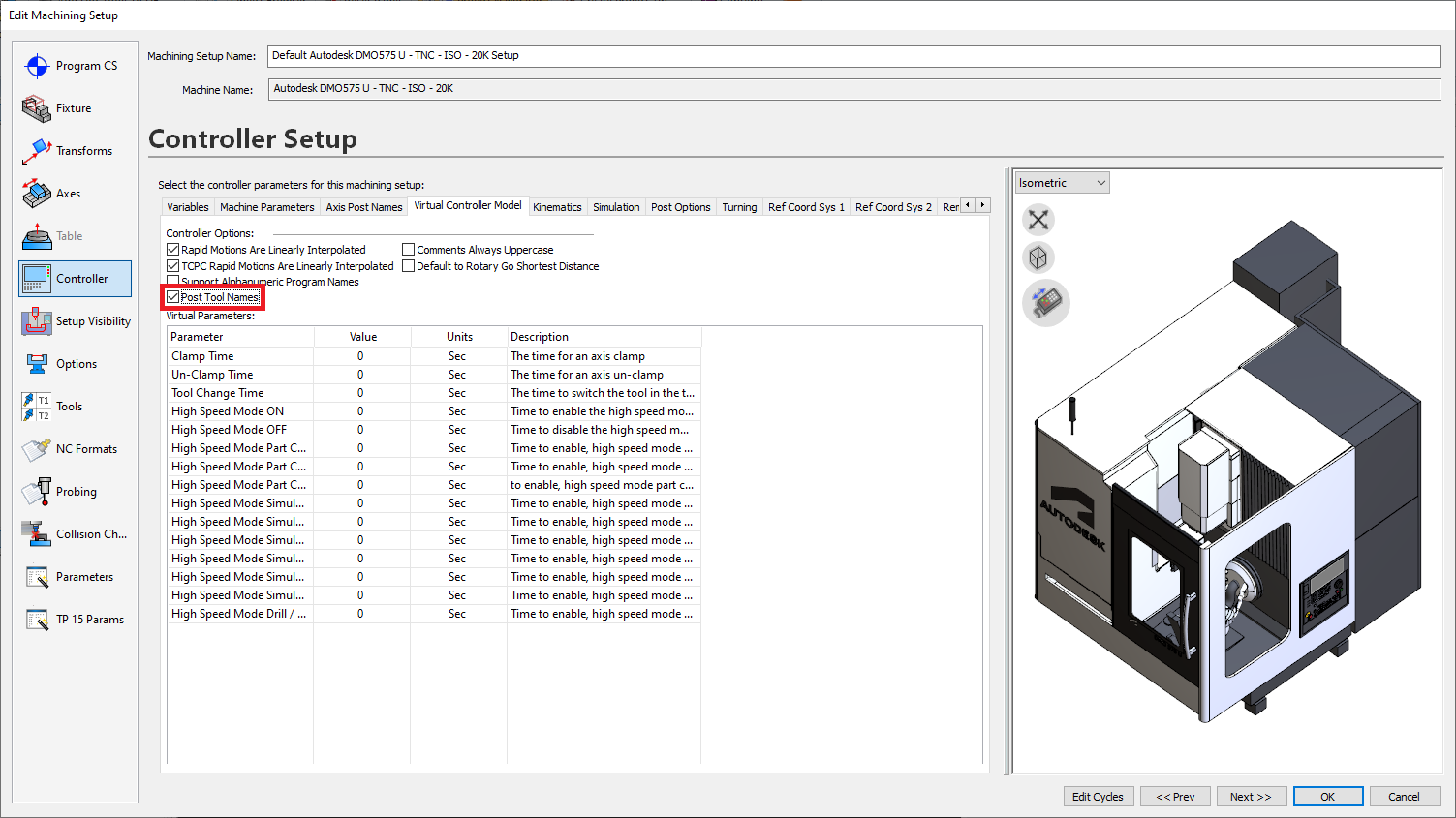 Output Tool Names