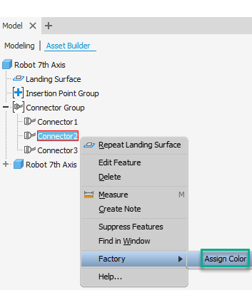 custom connector color