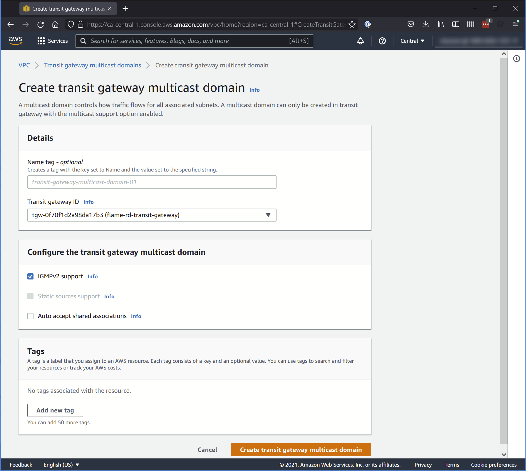 Transit Gateway multicast