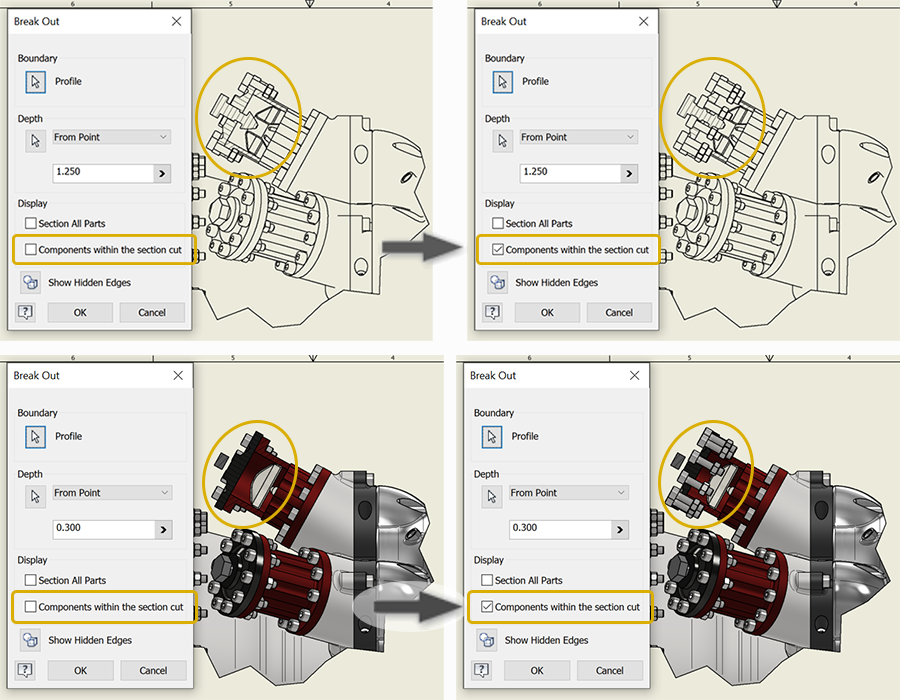 Inventor 2023 Help, To Project Geometry from a Drawing View to a Sketch