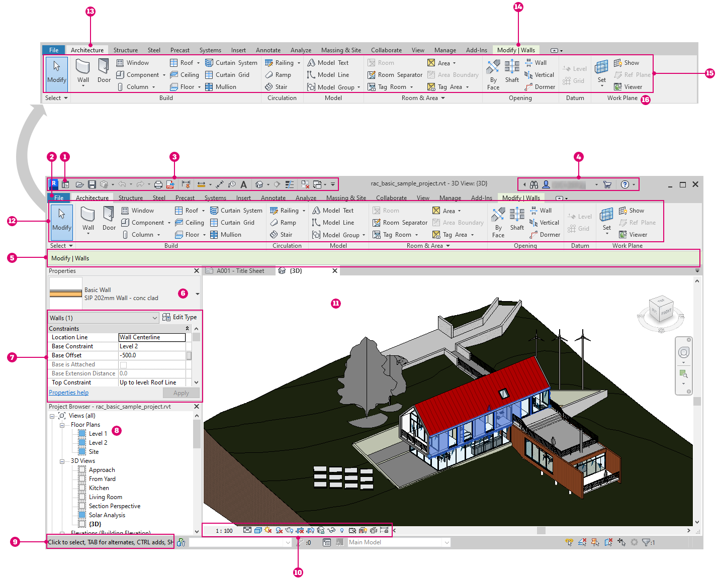 Help | Parts of the User Interface | Autodesk