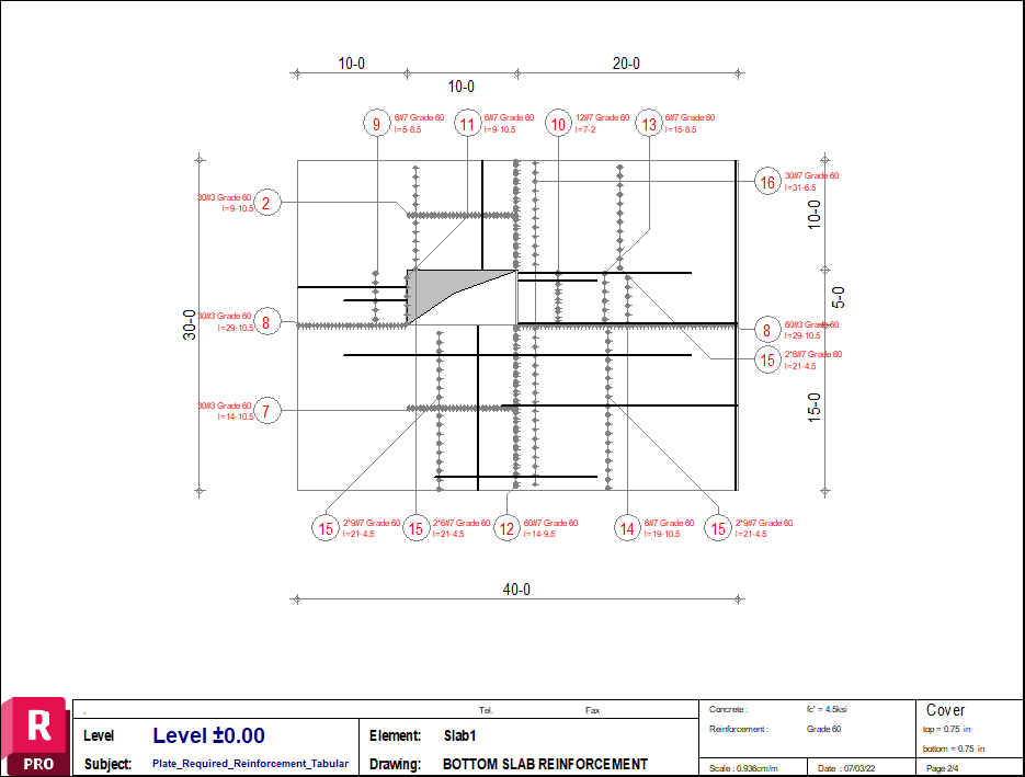 Top Slab Details Section A - A) : Scale 1: 30 | PDF | Concrete | Structural  Engineering