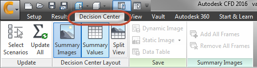 decision center tab