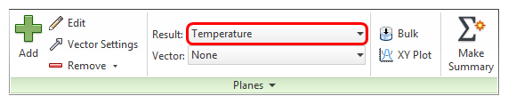 select temperature result