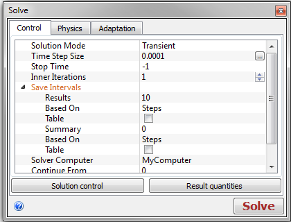 solve dialog
