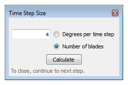 time step size