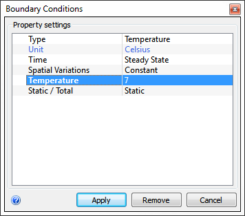 set temperature