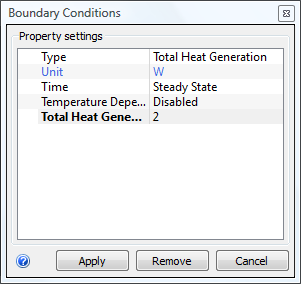 boundary conditions dialog